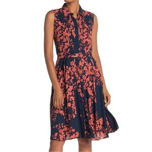 Nanette Lepore Floral Sleeveless Dress Women's Size 10 New
